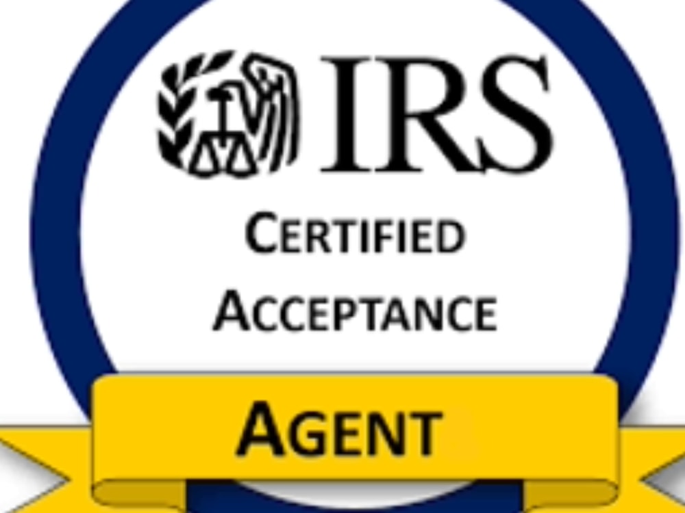 IRS Certified Acceptance Agent logo